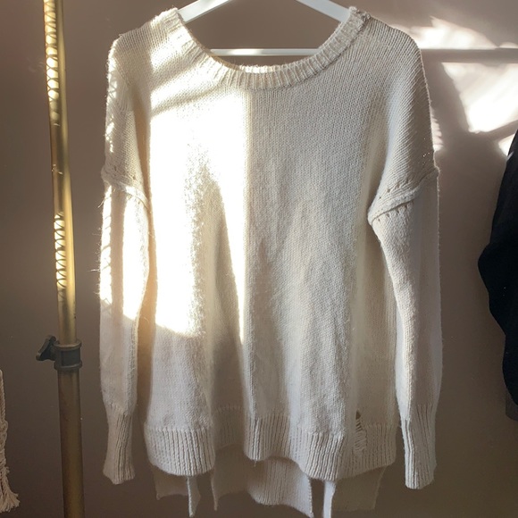 Wildfox Night Sweater Vintage Lace Oversized Alpaca Blend Sweater Size SM - Picture 2 of 13